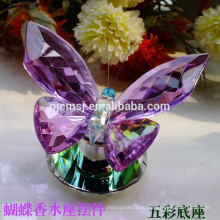 Grabado azul cristal mariposa regalos para recuerdos de la boda americana CB03